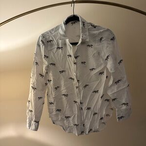 Women’s White Patterned Shirt